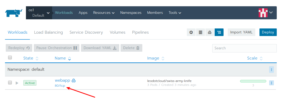 Bare Metal to Kubernetes as a Service - Part 3 of 3 25 test app 1